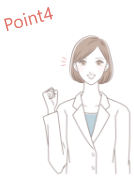 Point4 看護師さんがガッツポーズ!